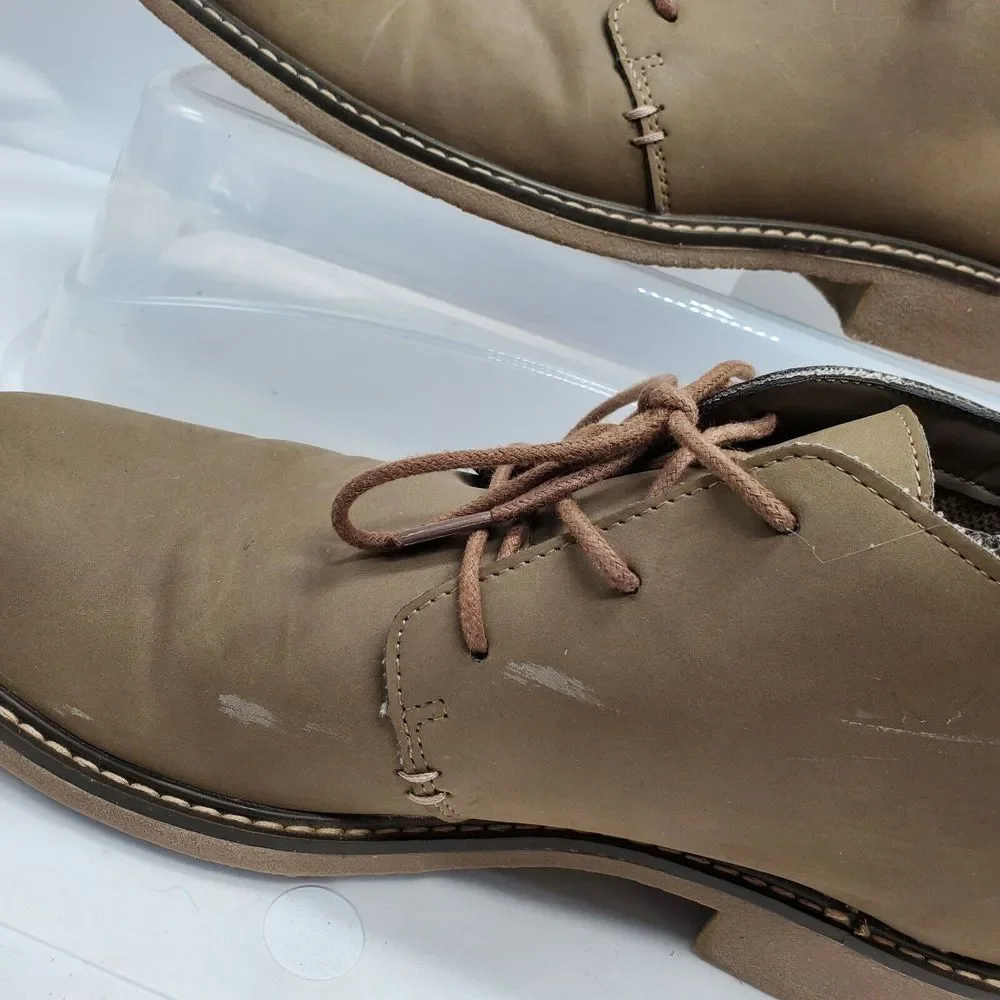 Goodfellow Mens Beige Shoes Size 9.5 Lace-Up Mid Ankle Boot‎ Chukka Style
